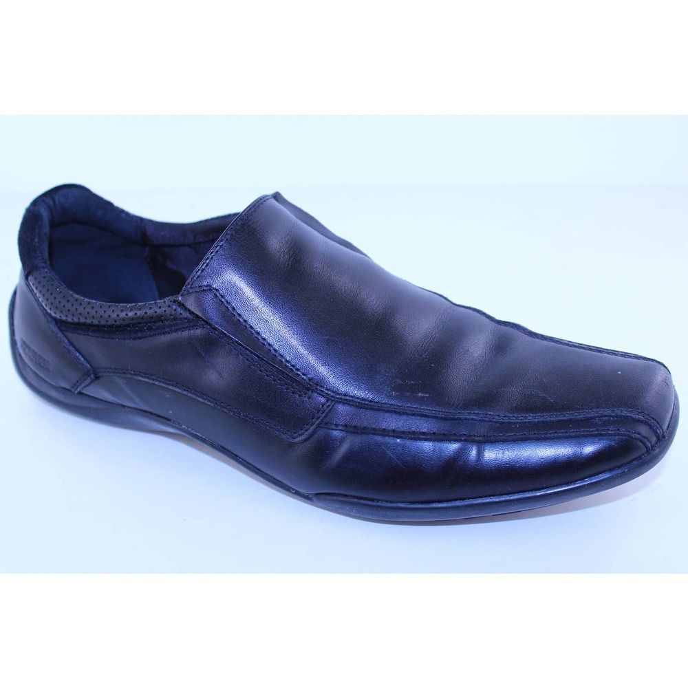 Kenneth Cole Pictur-esque Black Leather Loafers 10